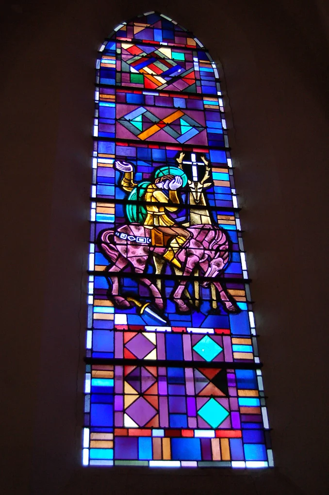 photo vitraux de l'église de la ferté imbault